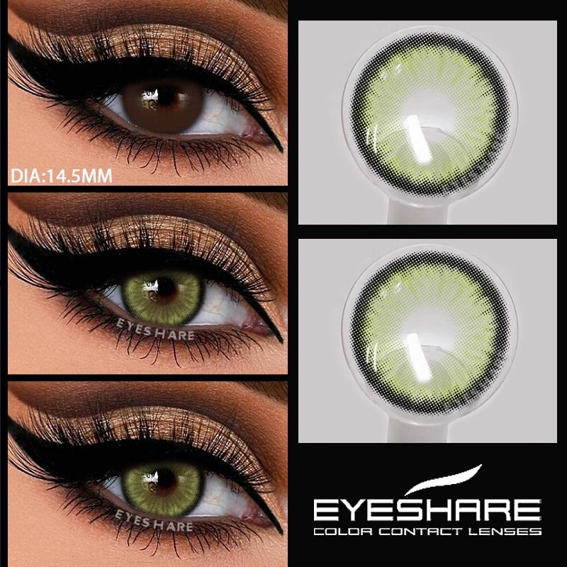 1 Pair Colored Pupils for Gray Color Eyes Green Color Contact Lenses Cosmetics Natural Blue Lenses for Makeup Yearly