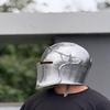Středověká přilba Barbuta, 18g měkká ocel, Kostýmové brnění Dárek
