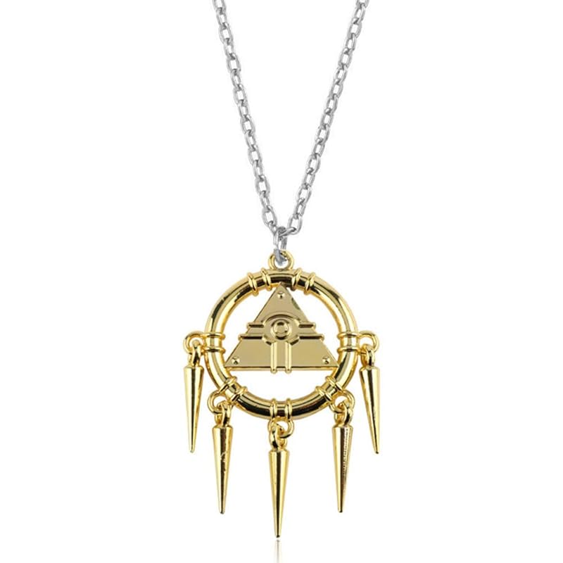 

[Sizuuenn] Yu-Gi-Oh vague thousand year wheel Sennen ring necklace gold design cosplay anime Accessories Goods school festival cultural festival