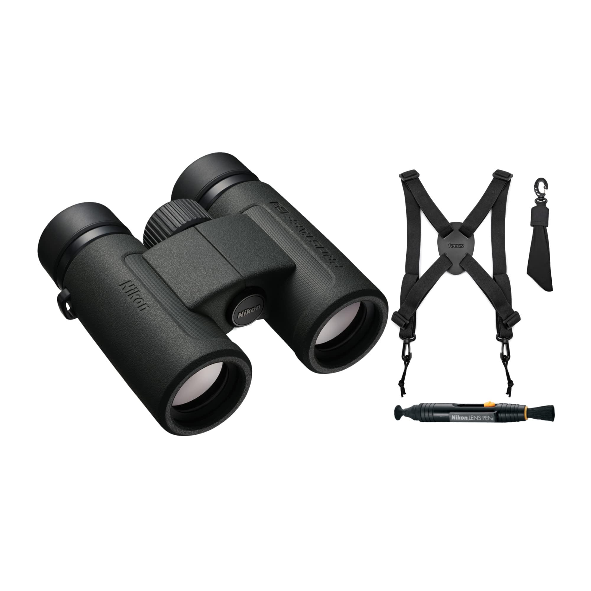 

Nikon Prostaff P3 10X30 Binoculars 3-Piece Set with Harness and Lens Pen Cleaning System