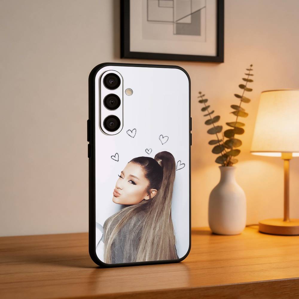 A- Ariana G-Grande Phone Case For Samsung A73,72,71,53,52,51,22,91,80, Soft Black Cover