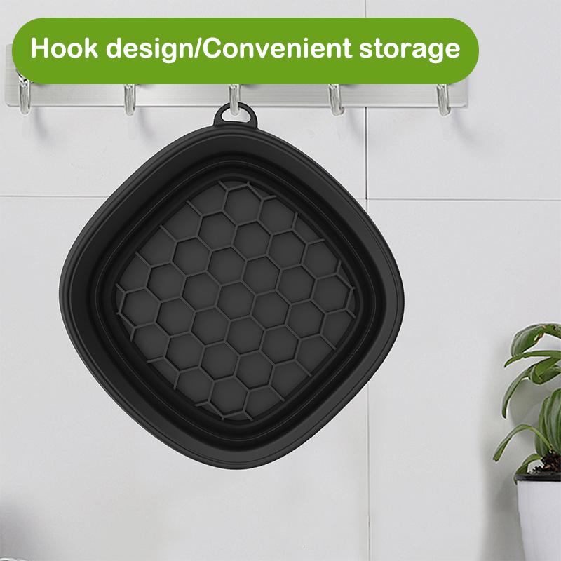 Square Foldable Silicone Bowl For Face Ice Bath And Home Skincare Routine Portable Face Dipping Bowl For Women And Girl