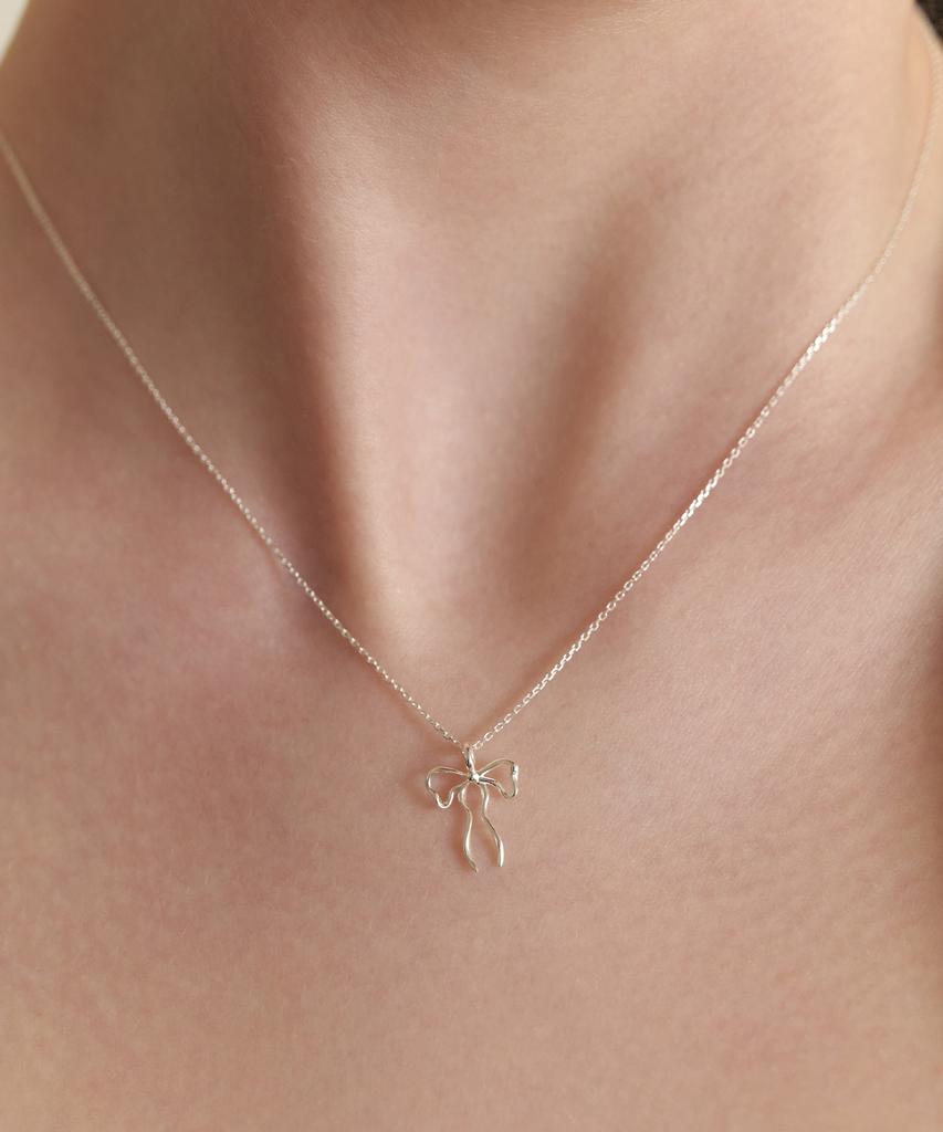 Tatiana (Silver 925) Ivy Ribbon Necklace Nz2178