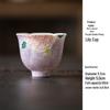 Hand-painted Peony Ceramic Tea Set: Purple Smoke Teapot, Lid Bowl, Master Cup, Tasting Cup, Pot Stand, Cup Mat, Coffee Cup