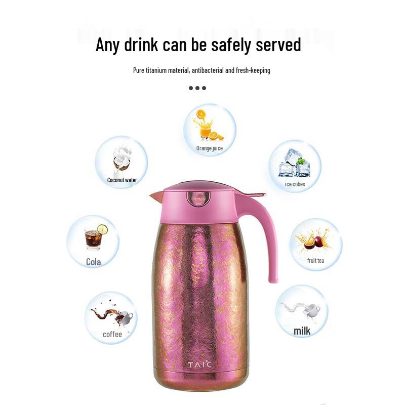 TAIC Pure Titanium Insulated Water Bottle