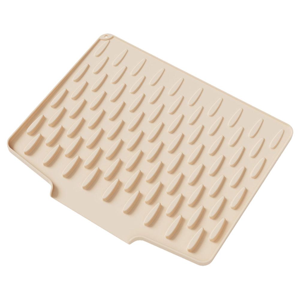 Auslaufsichere Silikon-Abtropfmatte Multifunktionale Faltbare Schräge Abtropfmatte Arbeitsflächenschoner Hitzebeständiger Untersetzer Topflappen Für Küche