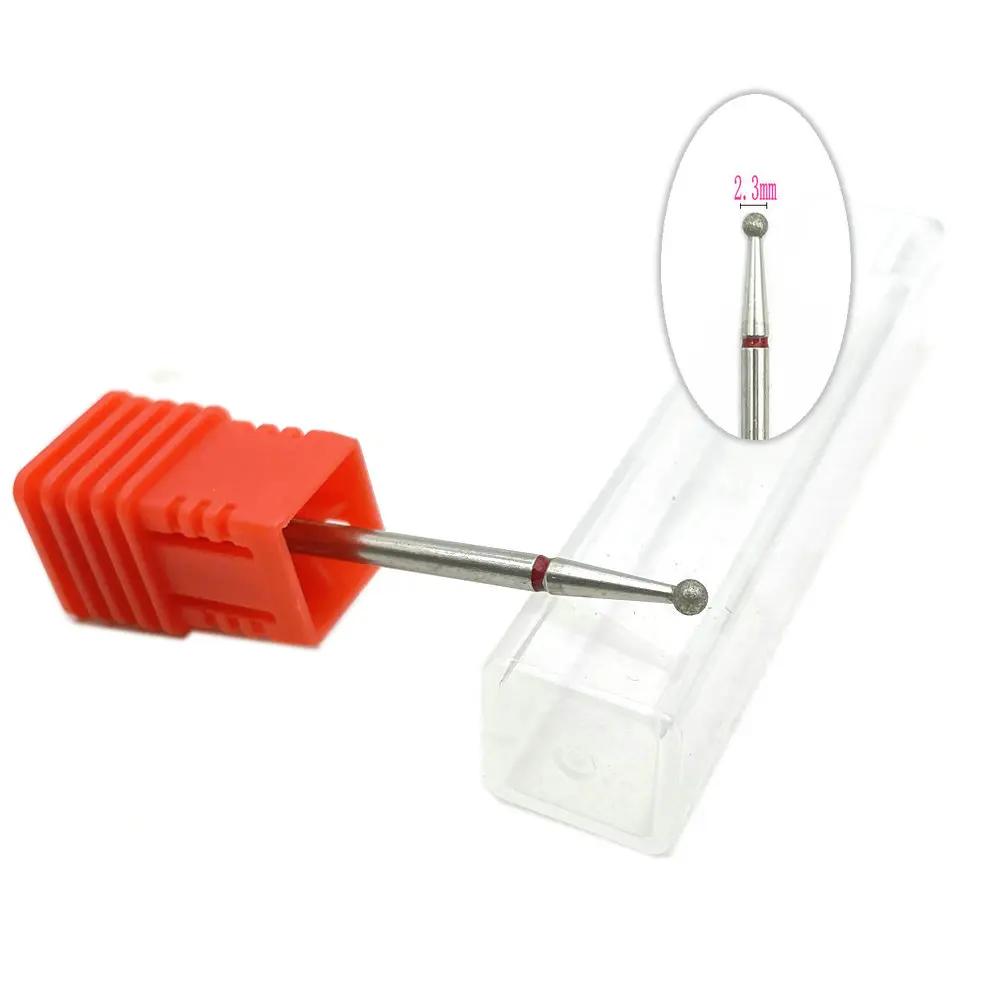 20pcs Diamond Nail Drill Milling Cutter for Manicure Rotary Bits Cuticle Clean Accessory Dental Diamond Burs Polisher 2.35mm