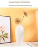 Nordic White Ceramic Vase for Fresh or Dried Flowers - Minimalist Living Room Decor