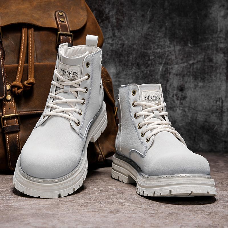 Nowe buty motocyklowe i do kostki Wodoodporne buty Męskie skórzane buty Męskie buty casualowe Bota Masculina Męskie buty z wysoką cholewką