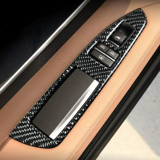 Carbon Fiber Center Console Sticker for BMW 7 Series F01 F02 Interior Modification 730 740 750li