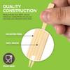 100/200/500Pcs Bamboo Appetizer Forks, 3.5-Inch Disposable Bamboo Forks for Charcuterie Cocktail - Party Wedding Supplies