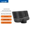 Logitech G Wave Keys and Lift Ergonomic Wireless Keyboard and Vertical Mouse Combo