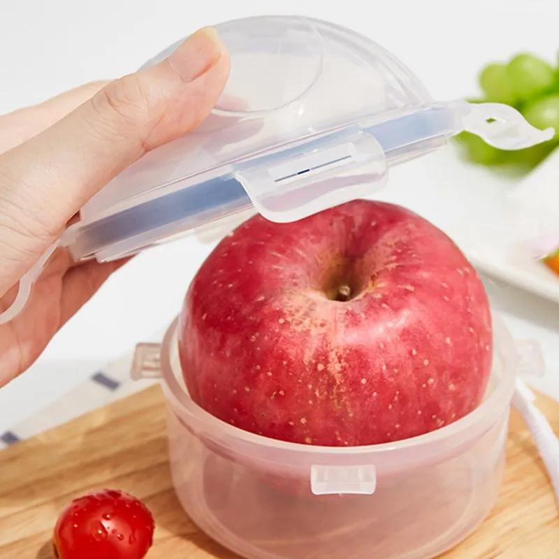 Reusable Food Saver Box Tomato Garlic Onion Lemon Keeper Refrigerator Clear Box Vegetable Fruit Holder for Food Fresh Keeping
