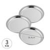 Shimomura Kihan Round Food Preparation Trays, 3-Piece Set, Made in Japan, 16cm, Dishwasher Safe, Individually Divided, Ideal for Cooking and Outdoors,