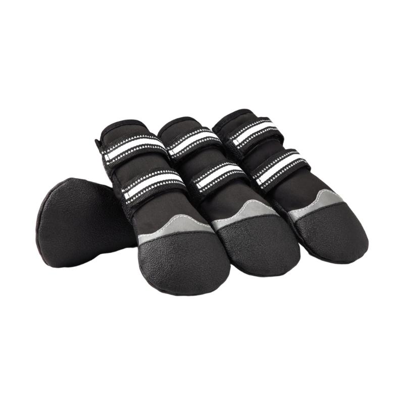 2 Pair Dog Shoes Protective Thick Grip Dogs Feet Cover Socks with Adjustable Sticker for Outdoor Prevents Sliding