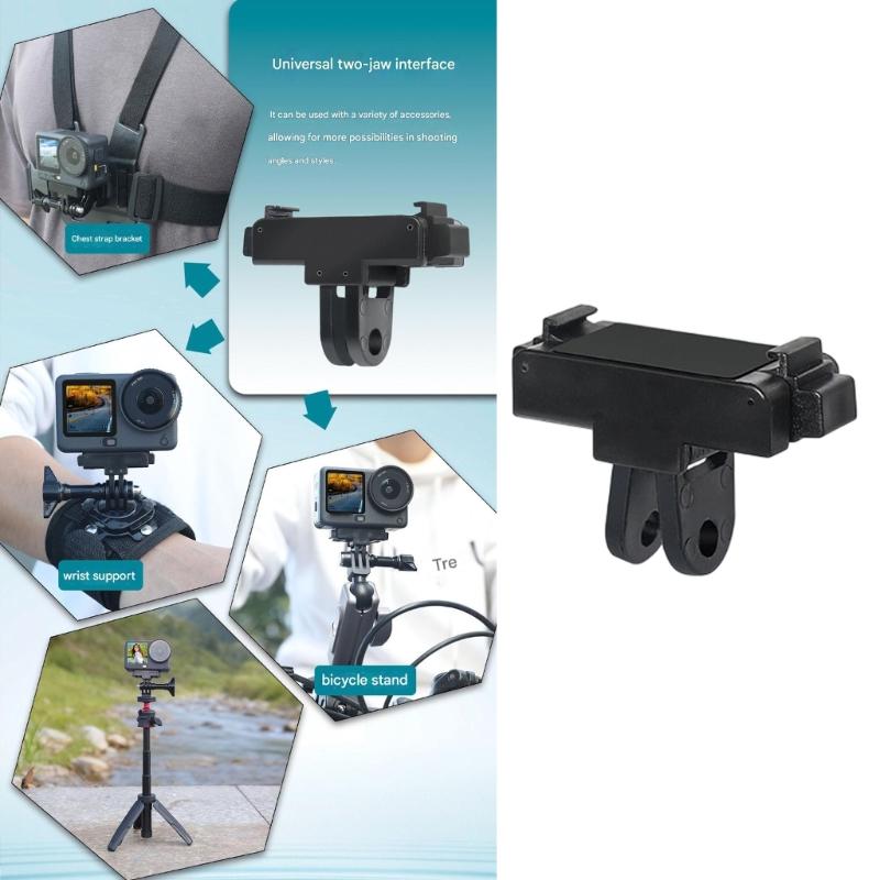 Lightweight Folding Magnetic Clip Quick Release Base for Action 6 Camera Ensuring Portability During Outdoor Activity