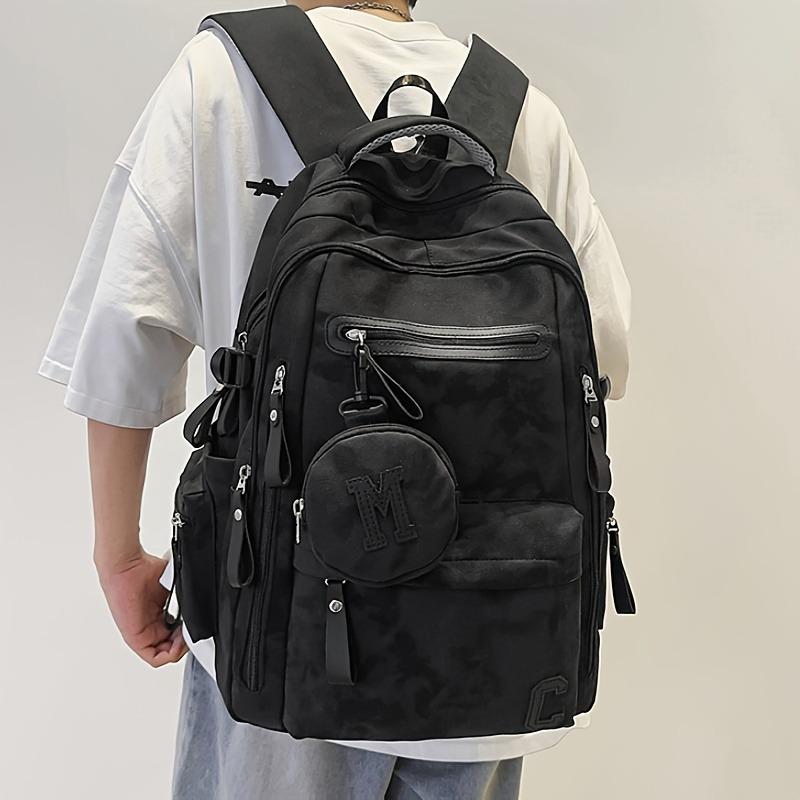 Trendy Unisex Backpacks Water-Resistant Daypacks with Multiple Pockets Large Capacity Rucksacks for Travel & College