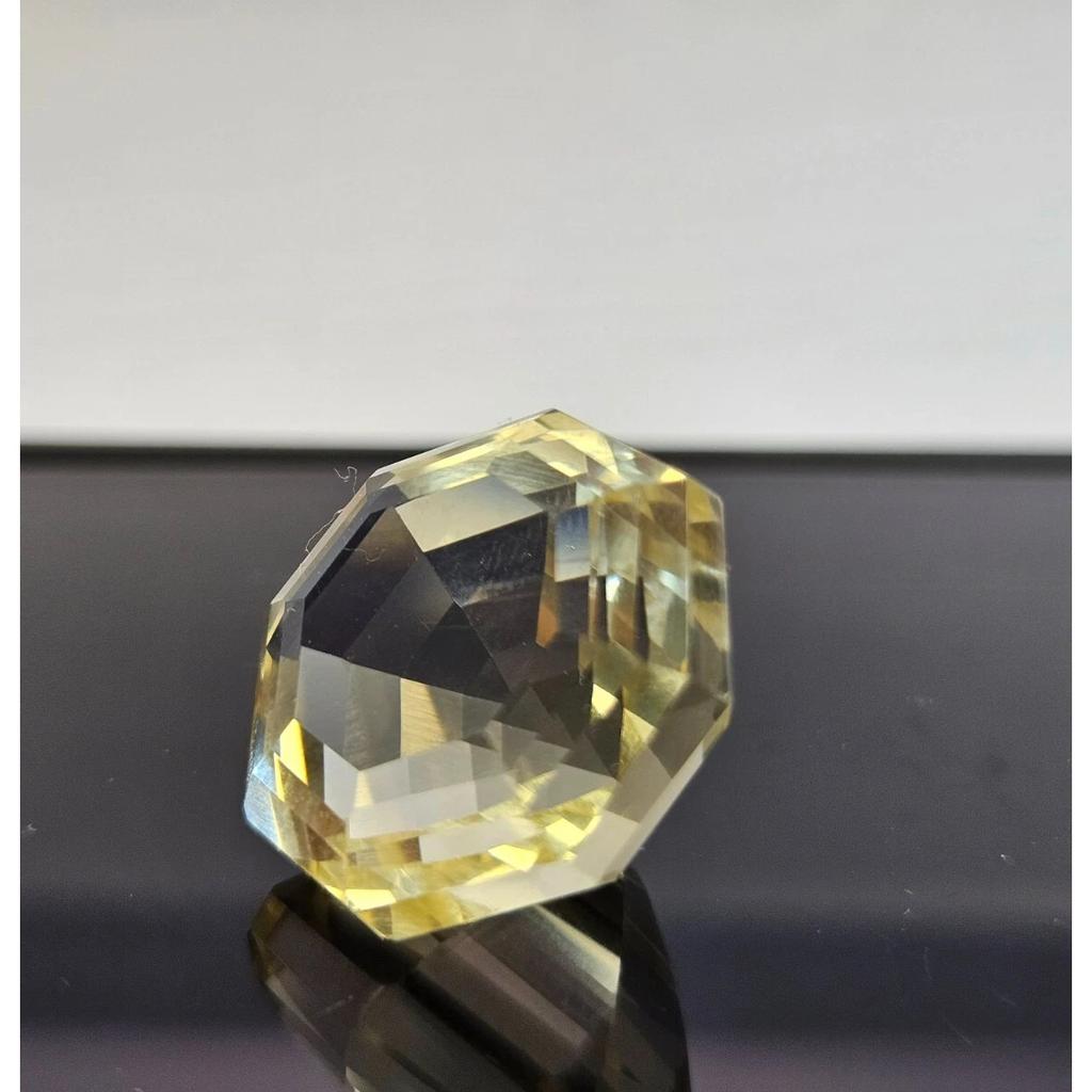 Natural Yellow Sapphire Hexagon Cut 22+ Ct Stunning Certified Loose Gemstone