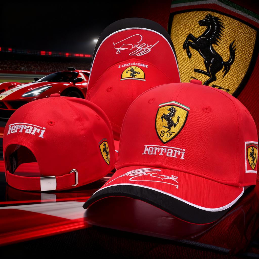 Fashion Sport Baseball Hat Outdoor Casual Cap Decoration For Ferrari Roma 488 Portofino F8 Roma Spider SF90 Purosangue SP2 Monza
