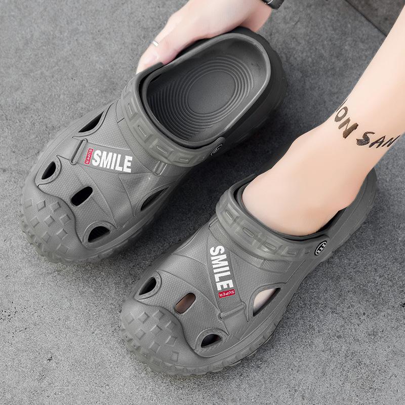 Lochschuhe Baotou Schuhe Sommer neue dicke Sohle Sandalen Außen tragen Sport und Freizeit Strandschuhe