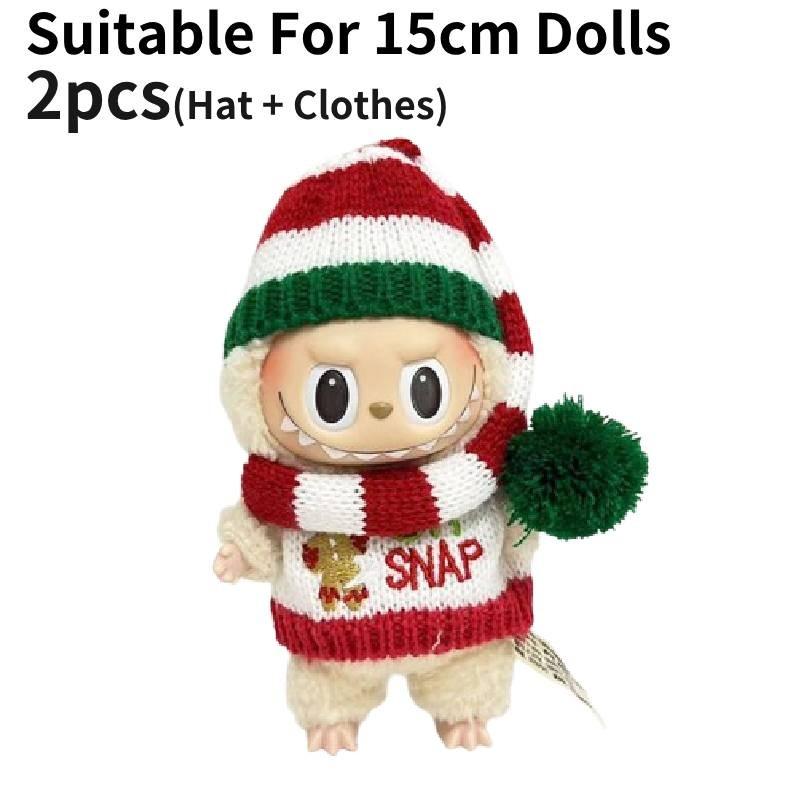 

Tree Plush Christmas Pendant Clothes Hat Suit Clothing Ornament Dolls No White