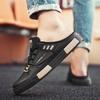 Plus Size Mesh Mules Men Semi-Drag Casual Shoes Half Shoes For Man Backless Sandals Flat Board Shoes Loafers Slipper Male Slides