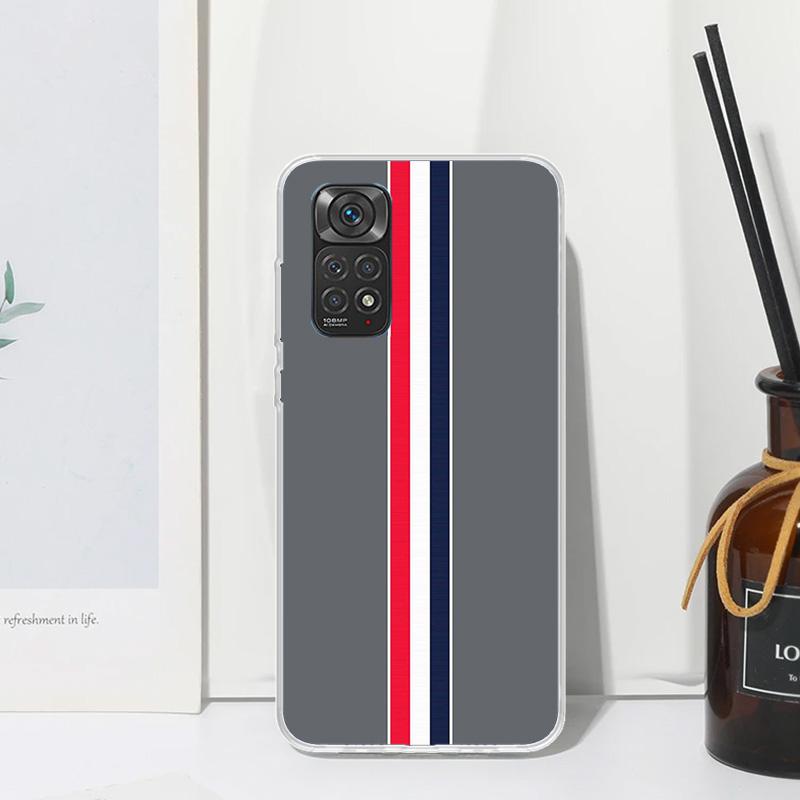 Luxury Sports Line Cool Stripes Phone Case For Xiaomi Redmi Note 15 13 14S 14 Pro Plus 12S 11S 10S 12 11E 10 11T Art Fundas Back Note 12 Pro Plus