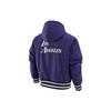 Nike NBA Letter Logo Print Single-Breasted Hooded Cotton Jacket Men Outerwear Ink-Purple DR2439-535