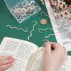 10Pcs Marque-pages Vague DIY Décoration Rétro Porte-Marque de Livre Fourniture de Papeterie École Bureau Accessoire de Lecture