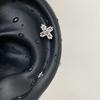 Punk Fashion Titanium Steel Ear Bone Studs: Cool Cochlear Piercing Earrings Collection
