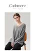Women's V-Neck Loose Cashmere-Feel Side Slit Cardigan Sweater