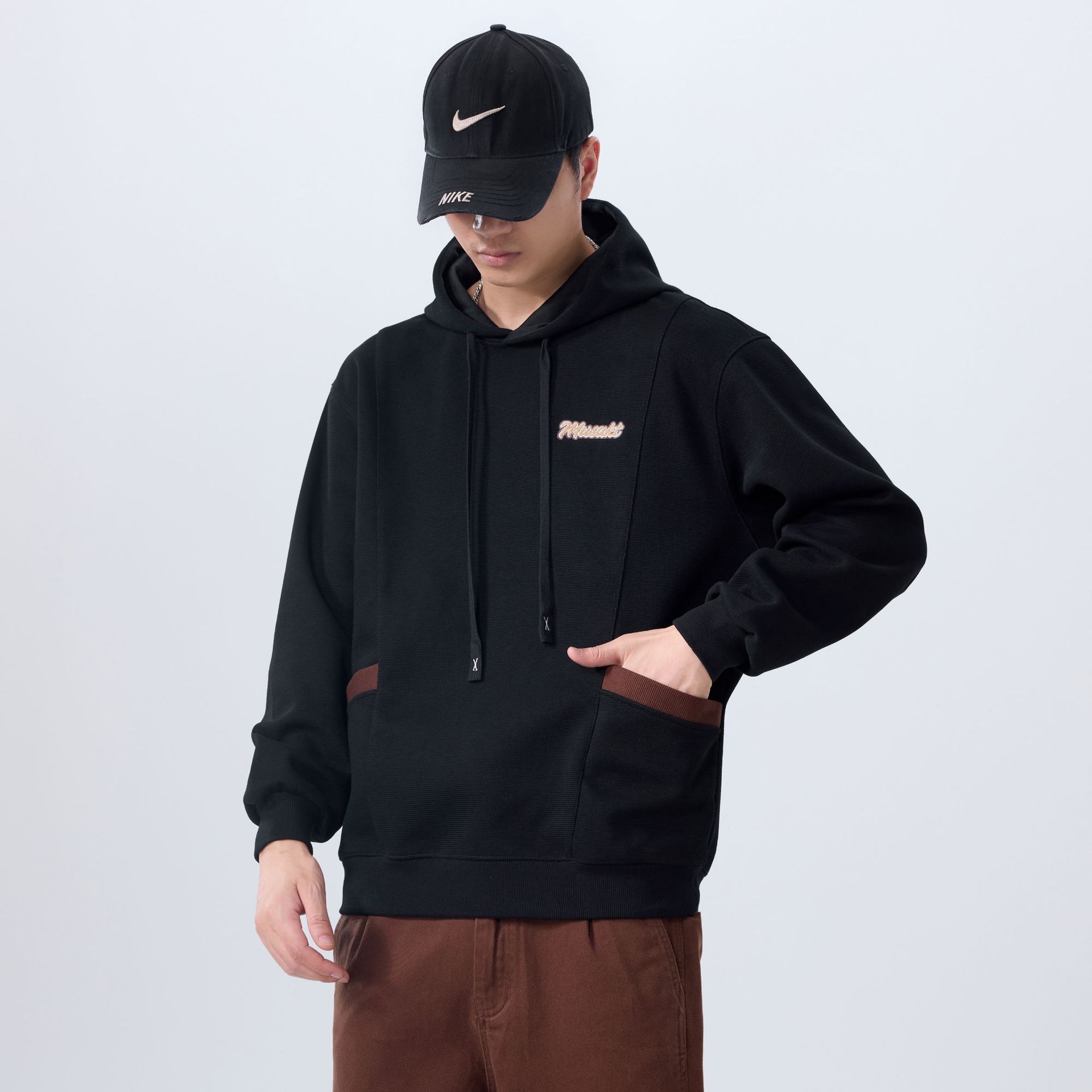 Высококачественный американский тяжелый вышитый свитер 360G — фото 5