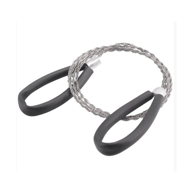 Outdoor Stainless Steel Ring Pull Wire Saw With 360 Degree Rotation For Camping And Survival
