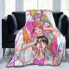 Cute Kpop Demon Hunter Warm And Soft Sofa Blanket Flannel Nap Blanket Living Room Office Bedroom Cartoon Sofa Travel