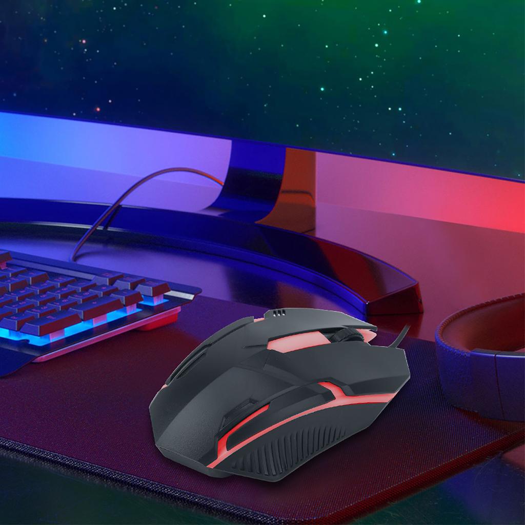 MS11 1600DPI Wired Backlight USB Mouse Ergonomic Gaming Notebook Office Gamer Mouse Mice