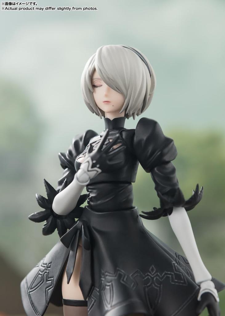 TAMASHII NATIONS 2B Approximately 150mm PVC ABS Painted Movable Figure S.H.Figuarts "NieRAutomata Ver1.1a" &