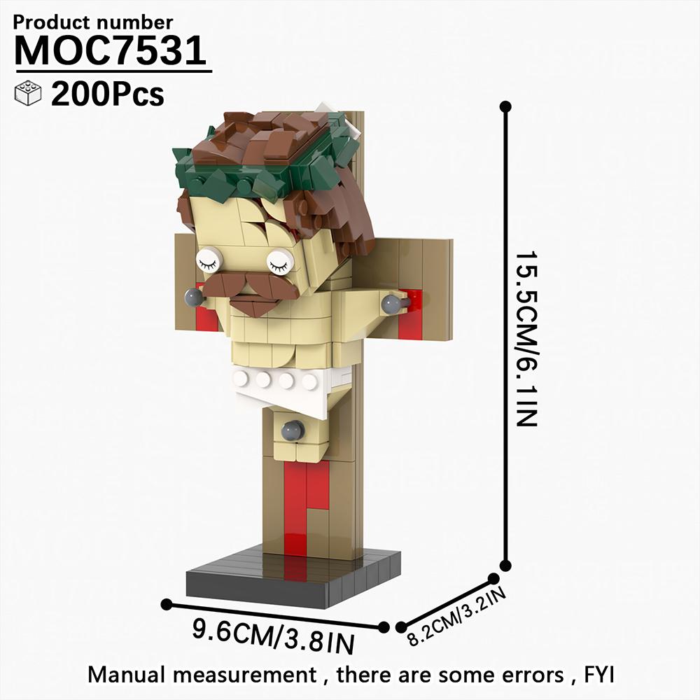 

Известный Знаменитость MOC Смерть Иисуса Христианство Сцена Распятия Модель Brickheadz Строительные Блоки DIY Игрушки Для Взрослых Пасхальные Подарки