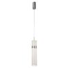 Lampa Wisząca Nowoczesna Ozdobna Przezroczysta Tuba Elementy Chrom Zmienna Barwa Led 6W Ambiente Light Prestige
