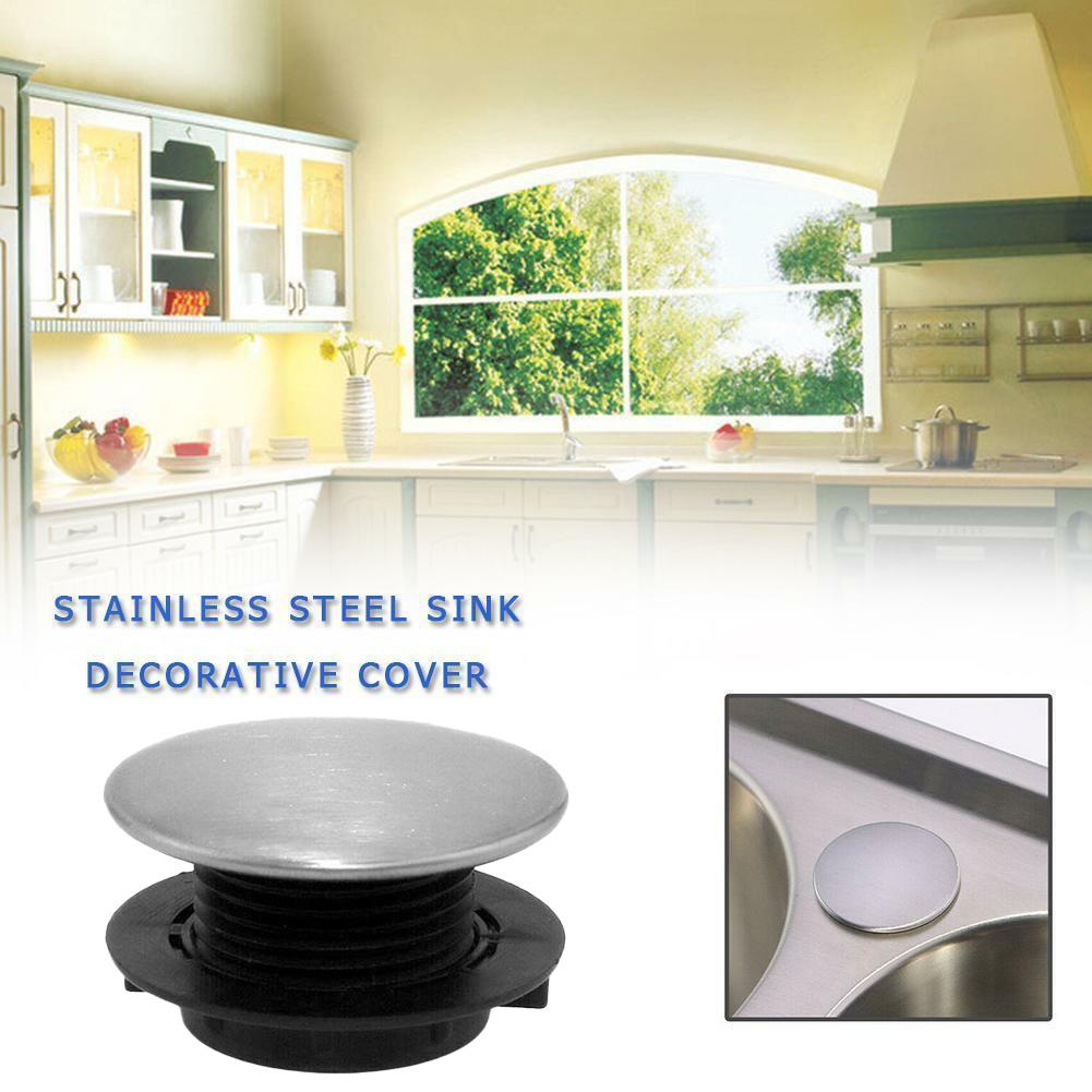 Kitchen Faucets Sink Cover Hole Home Garden Kitchen Stopper Useful Basin Cover Kitchen Fixtures Stainless Steel