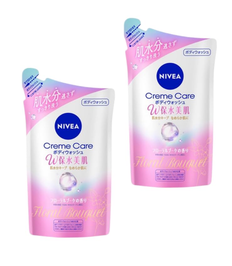 

Nivea Cream Care Body Double Moisture Floral Bouquet Набор из 2 средств для мытья, увлажнения, аромата, сменные блоки, 350 мл,