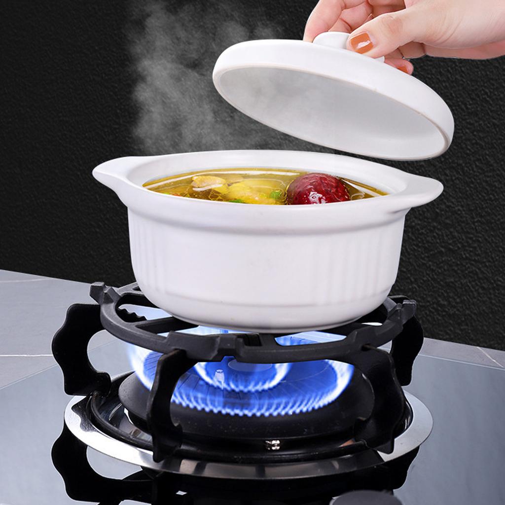 Practical Wok Holder 19cm Carbon Steel Stove Support Gas Hob Support Cooktop Range Stand for Efficient Fry Preparation