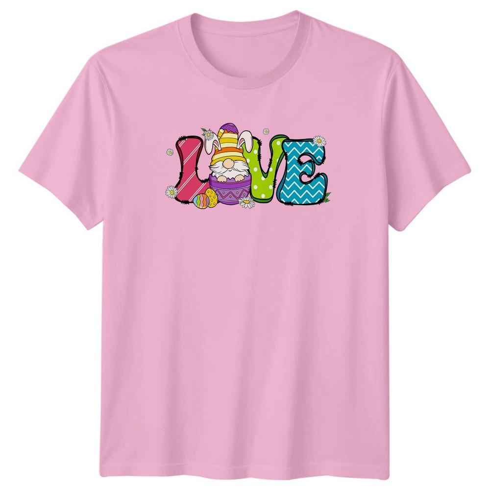 Love TShirt Spring Holiday Easter Gnome Easter Gift For Him And Her