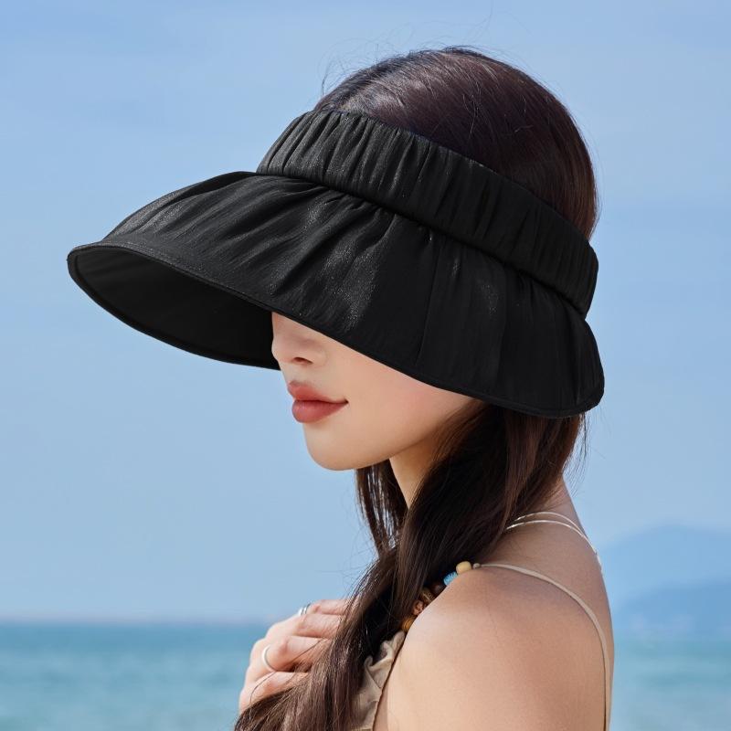 Empty Top Sun Hat Sunscreen Face Mask Sun Hat Female Cycling Big Edge Uv Protection Hat Manufacturer