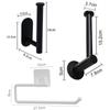 Toilet Paper Holder Wall Mounted Towel Holder For Kitchen Stainless Steel Cabinet Paper Roll Storage Hanger Bathroom Accessories