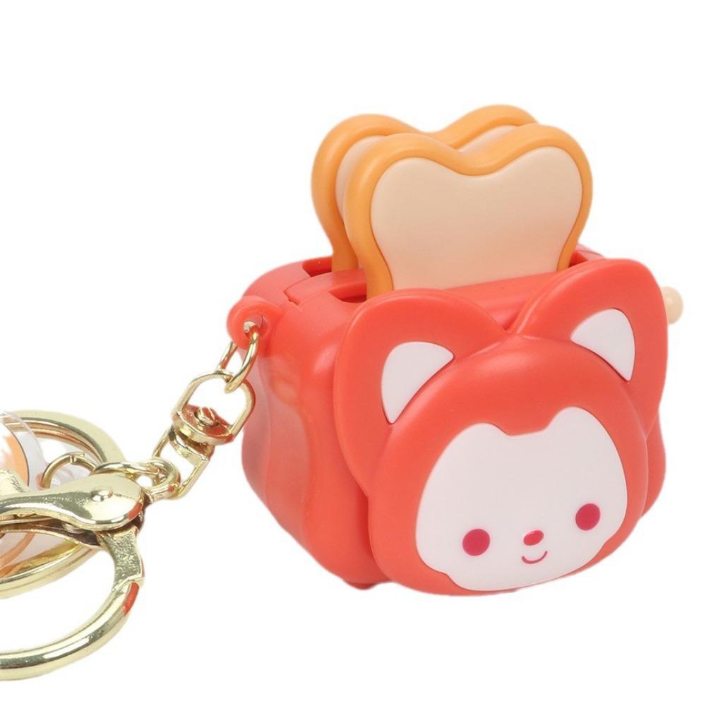 Exquisite Toaster Keychain Mini Cartoon Keychain Bag Accessories Animal Pendant  Couple