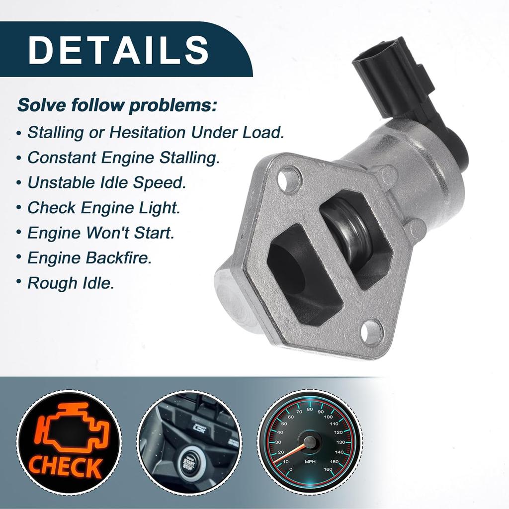 Car Idle Air Control Valve for Ford Explorer Sport 2001-2003, for Ford for Ranger 01-11 Replace No.1F2220660 IACV Idle Motor Idle Air Control Valve
