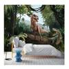 Any Size Mural Wallpaper 3D Stereo Dinosaur Forest Wall Mural Children's Bedroom Creative Home Improvement Photo Mural
