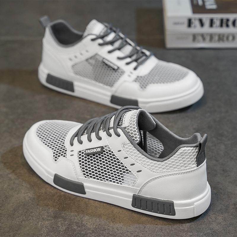 

YRZL Men s Sports Shoes Summer Casual Mesh Shoes Lightweight Breathable Non Slip Sneakers Shoes Fashion Men Walking Shoes 43 бежевый