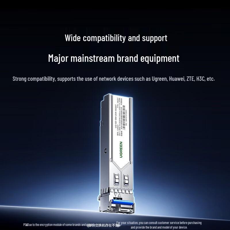 UGREEN Gigabit SFP LC Single-Fiber Optical Module Pair