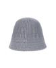 Bajal Va Square Applique Knit Bucket Hat Gray